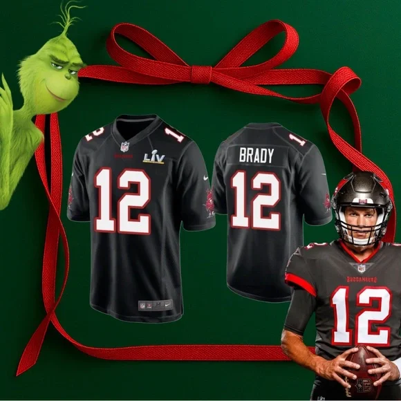 NEW Tom Brady Tampa Bay Buccaneers Super Bowl LV Black Game Jersey “RARE”! - Picture 4 of 4